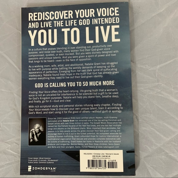 Natalie Grant Finding Your Voice Book - Picture 2 of 5